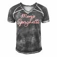 Funny Mothers Day Moms Spaghetti And Meatballs Lover Meme Gift For Women Men's Short Sleeve V-neck 3D Print Retro Tshirt Grey