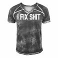 I Fix Stuff Handy Dad Gifts For Daddy Handyman Fathers Day Gift For Mens Gift For Women Men's Short Sleeve V-neck 3D Print Retro Tshirt Grey