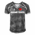 I Heart Anime Dads Funny Love Red Simple Weeb Weeaboo Gay Gift For Women Men's Short Sleeve V-neck 3D Print Retro Tshirt Grey