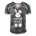 Rabbit Mum Family Partner Look Easter Bunny Gift Easter Gift For Womens Gift For Women Men's Short Sleeve V-neck 3D Print Retro Tshirt Grey