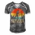 Retro Vintage Best Roller Derby Dad Ever Fathers Day Gift For Womens Gift For Women Men's Short Sleeve V-neck 3D Print Retro Tshirt Grey