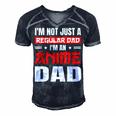 Anime Fathers Day Im Not A Regular Dad Im An Anime Dad Gift For Women Men's Short Sleeve V-neck 3D Print Retro Tshirt Navy Blue