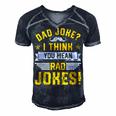 Dad Joke I Think You Mean Rad Jokes Funny Dad Sayings Gift For Mens Gift For Women Men's Short Sleeve V-neck 3D Print Retro Tshirt Navy Blue