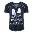 Dutch Rabbit Mum Rabbit Lover Gift For Women Men's Short Sleeve V-neck 3D Print Retro Tshirt Navy Blue