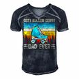 Funny Vintage Retro Best Roller Derby Dad Ever Fathers Day Gift For Women Men's Short Sleeve V-neck 3D Print Retro Tshirt Navy Blue