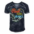 Reel Cool Mama Fishing Mothers Day For Gift For Womens Gift For Women Men's Short Sleeve V-neck 3D Print Retro Tshirt Navy Blue