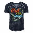 Reel Cool Mama Fishing Mothers Day For Womens Gift For Women Men's Short Sleeve V-neck 3D Print Retro Tshirt Navy Blue