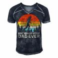 Retro Vintage Best Roller Derby Dad Ever Fathers Day Gift For Women Men's Short Sleeve V-neck 3D Print Retro Tshirt Navy Blue