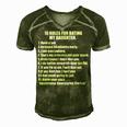 10 Rules Dating My Daughter Overprotective Dad Protective Gift For Women Men's Short Sleeve V-neck 3D Print Retro Tshirt Green