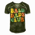 Bald Dads Club Funny Dad Fathers Day Bald Head Joke Gift For Women Men's Short Sleeve V-neck 3D Print Retro Tshirt Green