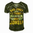 Dad Joke I Think You Mean Rad Jokes Funny Dad Sayings Gift For Mens Gift For Women Men's Short Sleeve V-neck 3D Print Retro Tshirt Green