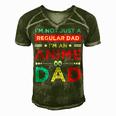 Fathers Birthday Im An Anime Dad Fathers Day Otaku Gift For Women Men's Short Sleeve V-neck 3D Print Retro Tshirt Green