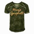 Funny Mothers Day Moms Spaghetti And Meatballs Lover Meme Gift For Women Men's Short Sleeve V-neck 3D Print Retro Tshirt Green