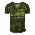 I Fix Stuff And I Know Things Handyman Handy Dad Fathers Day Gift For Women Men's Short Sleeve V-neck 3D Print Retro Tshirt Green