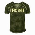 I Fix Stuff Handy Dad Gifts For Daddy Handyman Fathers Day Gift For Mens Gift For Women Men's Short Sleeve V-neck 3D Print Retro Tshirt Green