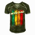 Nerd Dad Conservative Daddy Protective Father Funny Gift For Women Men's Short Sleeve V-neck 3D Print Retro Tshirt Green