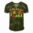 Ofishally The Best Mama Fishing Rod Mommy Funny Mothers Day Gift For Women Men's Short Sleeve V-neck 3D Print Retro Tshirt Green