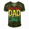 Spanish Teacher Dad Like A Regular Dad But Cooler Gift For Mens Gift For Women Men's Short Sleeve V-neck 3D Print Retro Tshirt Green