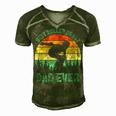 Vintage Retro Best Roller Derby Dad Ever Fathers Day Gift For Womens Gift For Women Men's Short Sleeve V-neck 3D Print Retro Tshirt Green