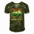 With A Body Like This Who Needs Hair Retro Bald Dad Gift For Womens Gift For Women Men's Short Sleeve V-neck 3D Print Retro Tshirt Green