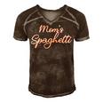 Funny Mothers Day Moms Spaghetti And Meatballs Lover Meme Gift For Women Men's Short Sleeve V-neck 3D Print Retro Tshirt Brown