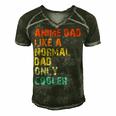 Anime Dad Like A Normal Dad But Cooler Fathers Day Anime  Gift For Women Men's Short Sleeve V-neck 3D Print Retro Tshirt Forest