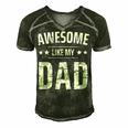 Awesome Like My Dad Sayings Funny Ideas For Fathers Day Gift For Women Men's Short Sleeve V-neck 3D Print Retro Tshirt Forest