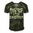 Awesome Like My Step Daughter Dad Joke Funny Father´S Day Gift For Women Men's Short Sleeve V-neck 3D Print Retro Tshirt Forest