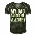Dad Memorial For Son Daughter My Dad Taught Me Everything Gift For Women Men's Short Sleeve V-neck 3D Print Retro Tshirt Forest
