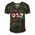 Dad Outer Space Daddy Planet Birthday Fathers Day Gift For Women Men's Short Sleeve V-neck 3D Print Retro Tshirt Forest