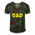 Dad Outer Space Daddy Planet Birthday Fathers Gift For Women Men's Short Sleeve V-neck 3D Print Retro Tshirt Forest