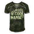 Distressed Reel Cool Mama Fishing Mothers Day Gift For Womens Gift For Women Men's Short Sleeve V-neck 3D Print Retro Tshirt Forest