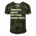 Fictional Anime Dads Funny Weeb Girl Fanfic Fanfiction Lover Gift For Women Men's Short Sleeve V-neck 3D Print Retro Tshirt Forest