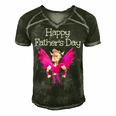 Funny Embarrassing Dad In Girl Colors Happy Fathers Day Gift For Women Men's Short Sleeve V-neck 3D Print Retro Tshirt Forest