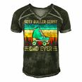 Funny Vintage Retro Best Roller Derby Dad Ever Fathers Day Gift For Mens Gift For Women Men's Short Sleeve V-neck 3D Print Retro Tshirt Forest