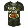 Less Upsetti Spaghetti Gift For Womens Gift For Women Men's Short Sleeve V-neck 3D Print Retro Tshirt Forest
