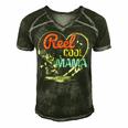 Reel Cool Mama Fishing Mothers Day For Gift For Womens Gift For Women Men's Short Sleeve V-neck 3D Print Retro Tshirt Forest