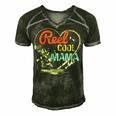 Reel Cool Mama Fishing Mothers Day For Womens Gift For Women Men's Short Sleeve V-neck 3D Print Retro Tshirt Forest