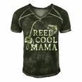 Retro Reel Cool Mama Fishing Fisher Mothers Day Gift For Womens Gift For Women Men's Short Sleeve V-neck 3D Print Retro Tshirt Forest