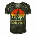 Retro Vintage Best Roller Derby Dad Ever Fathers Day Gift For Womens Gift For Women Men's Short Sleeve V-neck 3D Print Retro Tshirt Forest