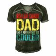 Roller Derby Dad  Like A Regular Dad But Cooler  Gift For Mens Gift For Women Men's Short Sleeve V-neck 3D Print Retro Tshirt Forest