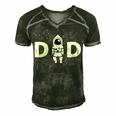 Space Dad Astronaut Daddy Outer Space Birthday Party Gift For Womens Gift For Women Men's Short Sleeve V-neck 3D Print Retro Tshirt Forest