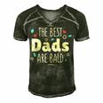 The Best Dads Are Bald Alopecia Awareness And Bald Daddy Gift For Mens Gift For Women Men's Short Sleeve V-neck 3D Print Retro Tshirt Forest