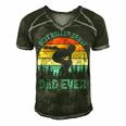 Vintage Retro Best Roller Derby Dad Ever Fathers Day Gift For Women Men's Short Sleeve V-neck 3D Print Retro Tshirt Forest
