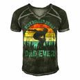 Vintage Retro Best Roller Derby Dad Ever Fathers Day Gift For Womens Gift For Women Men's Short Sleeve V-neck 3D Print Retro Tshirt Forest