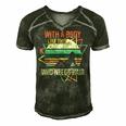 With A Body Like This Who Needs Hair Retro Bald Dad Gift For Women Men's Short Sleeve V-neck 3D Print Retro Tshirt Forest