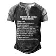 10 Rules Dating My Daughter Overprotective Dad Protective Men's Henley Raglan T-Shirt Black Grey