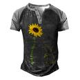 Best Mouse Mom Ever Sunflower Mouse Mama Mouse Mouse Men's Henley Raglan T-Shirt Black Grey