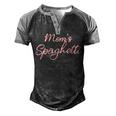 Moms Spaghetti And Meatballs Lover Meme Men's Henley Raglan T-Shirt Black Grey