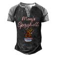 Moms Spaghetti And Meatballs Meme Food Men's Henley Raglan T-Shirt Black Grey